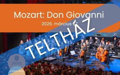 A pénteki Don Giovanni-ra MINDEN JEGY ELKELT